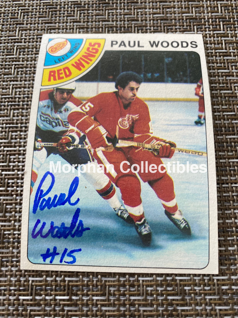 Paul Woods - Autographed Card 1978/79 Topps