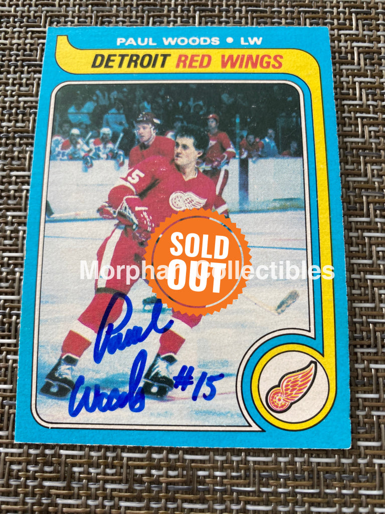 Paul Woods - Autographed Card 1979/80 Opc