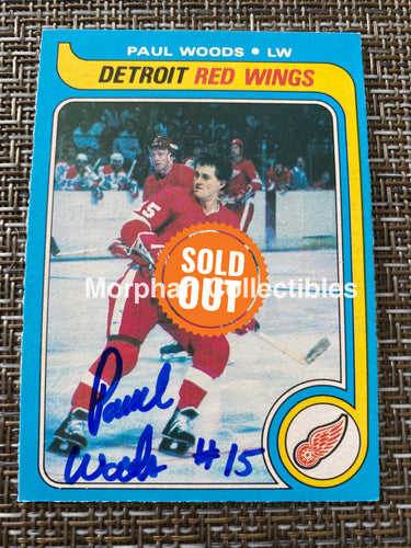 Paul Woods - Autographed Card 1979/80 Opc