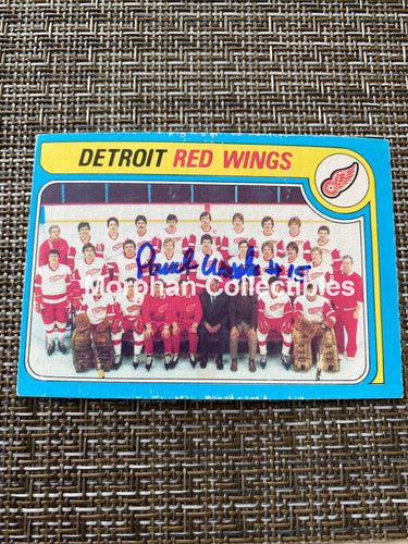 Paul Woods - Autographed Card 1979/80 Opc