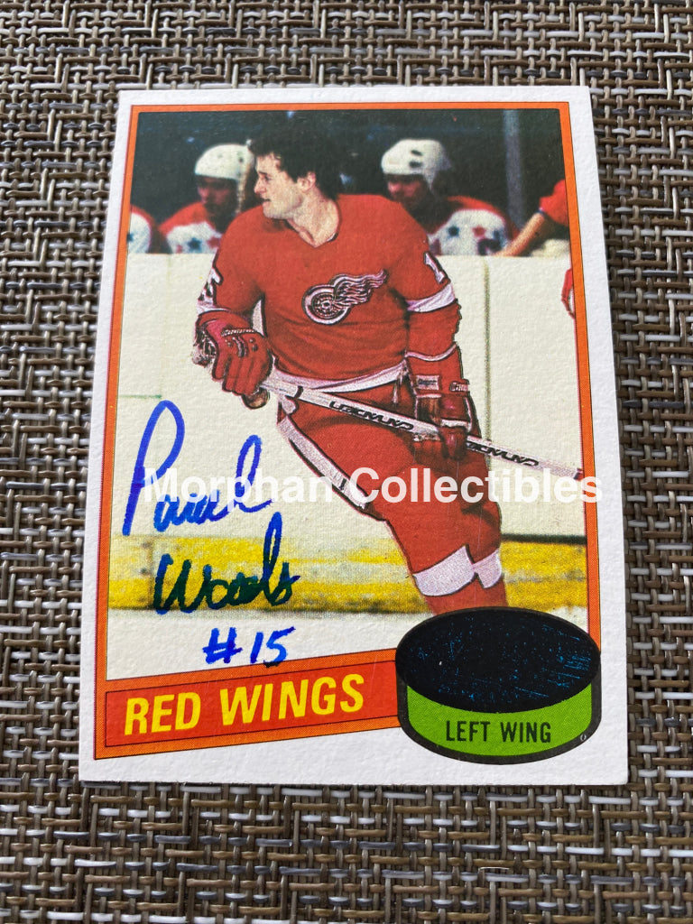 Paul Woods - Autographed Card 1980/81 Topps