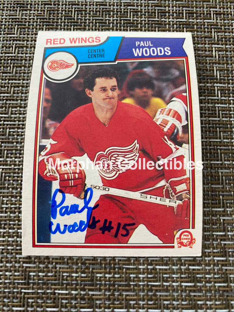 Paul Woods - Autographed Card 1983/84 Opc