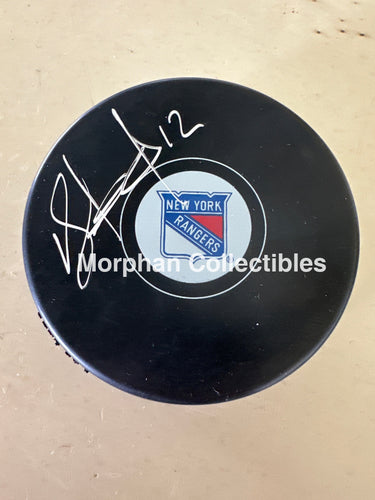 Peter Holland - Autographed Puck - New York Rangers Puck