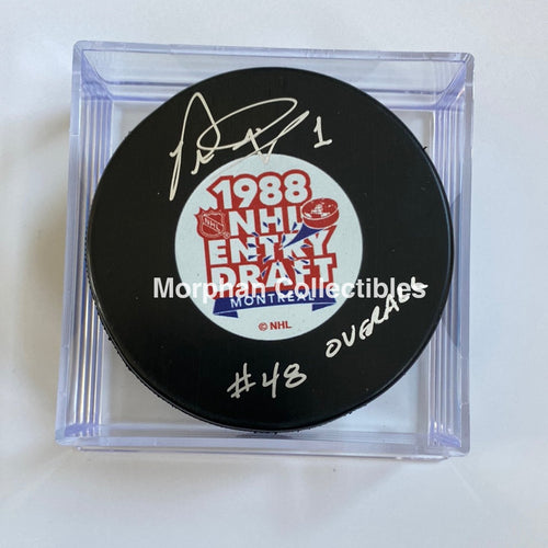 Peter Ing - Autographed 1988 Nhl Draft Puck