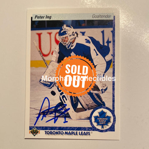 Peter Ing - Autographed Card 1990/91 Upper Deck