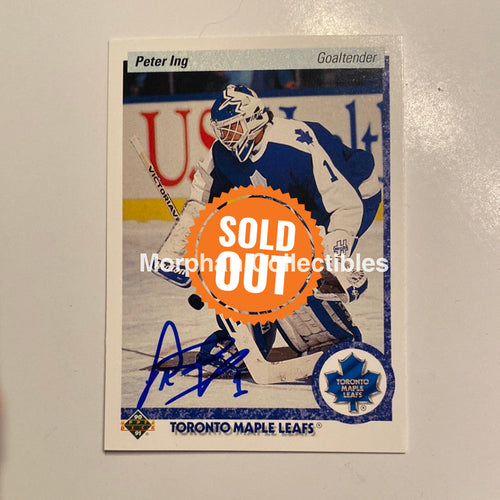 Peter Ing - Autographed Card 1990/91 Upper Deck
