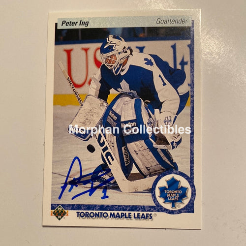 Peter Ing - Autographed Card 1990/91 Upper Deck