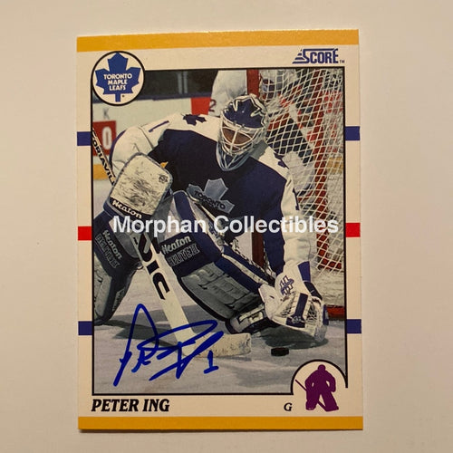 Peter Ing - Autographed Card 1990/91 Traded Score