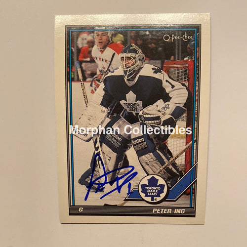 Peter Ing - Autographed Card 1991/92 Opc