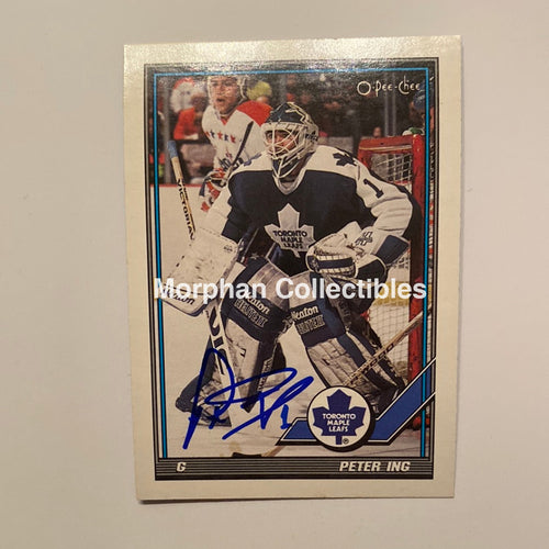 Peter Ing - Autographed Card 1991/92 Opc