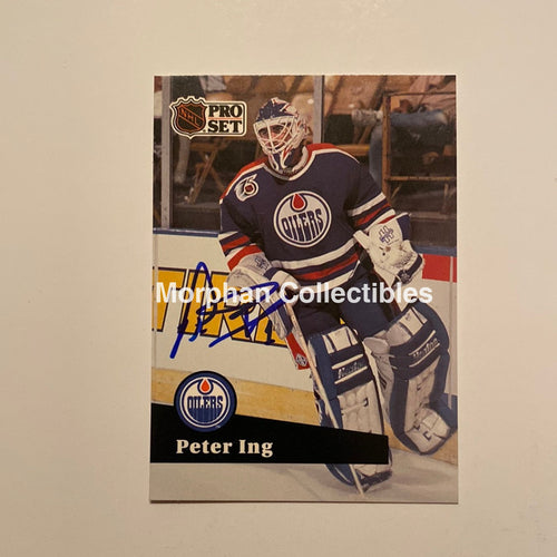 Peter Ing - Autographed Card 1991/92 Pro Set
