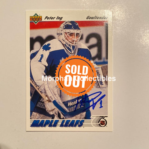 Peter Ing - Autographed Card 1991/92 Upper Deck