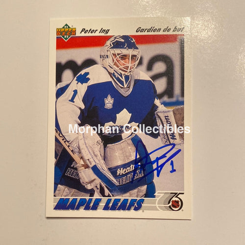 Peter Ing - Autographed Card 1991/92 Upper Deck