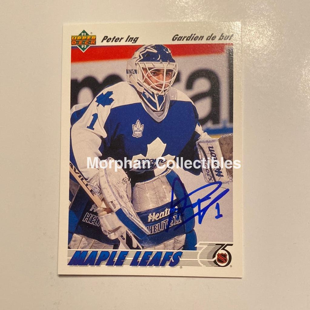Peter Ing - Autographed Card 1991/92 Upper Deck