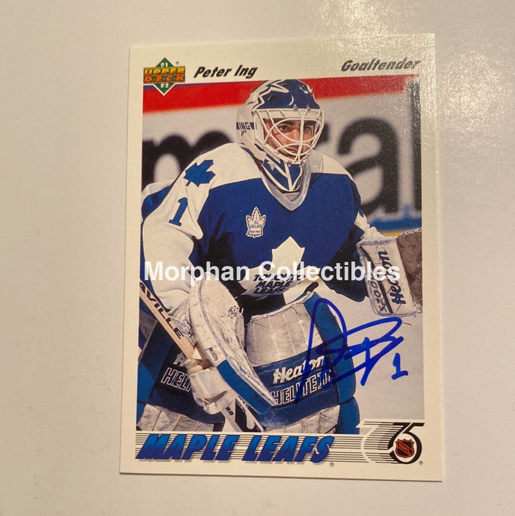 Peter Ing - Autographed Card 1991/92 Upper Deck