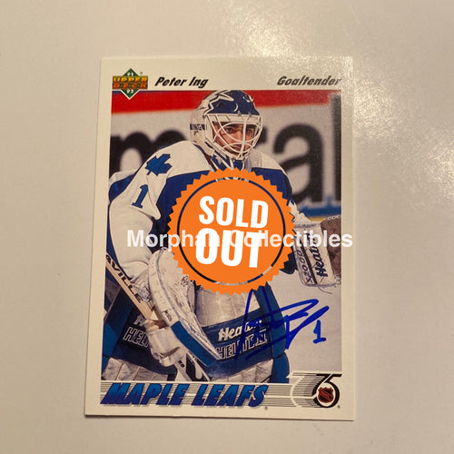 Peter Ing - Autographed Card 1991/92 Upper Deck