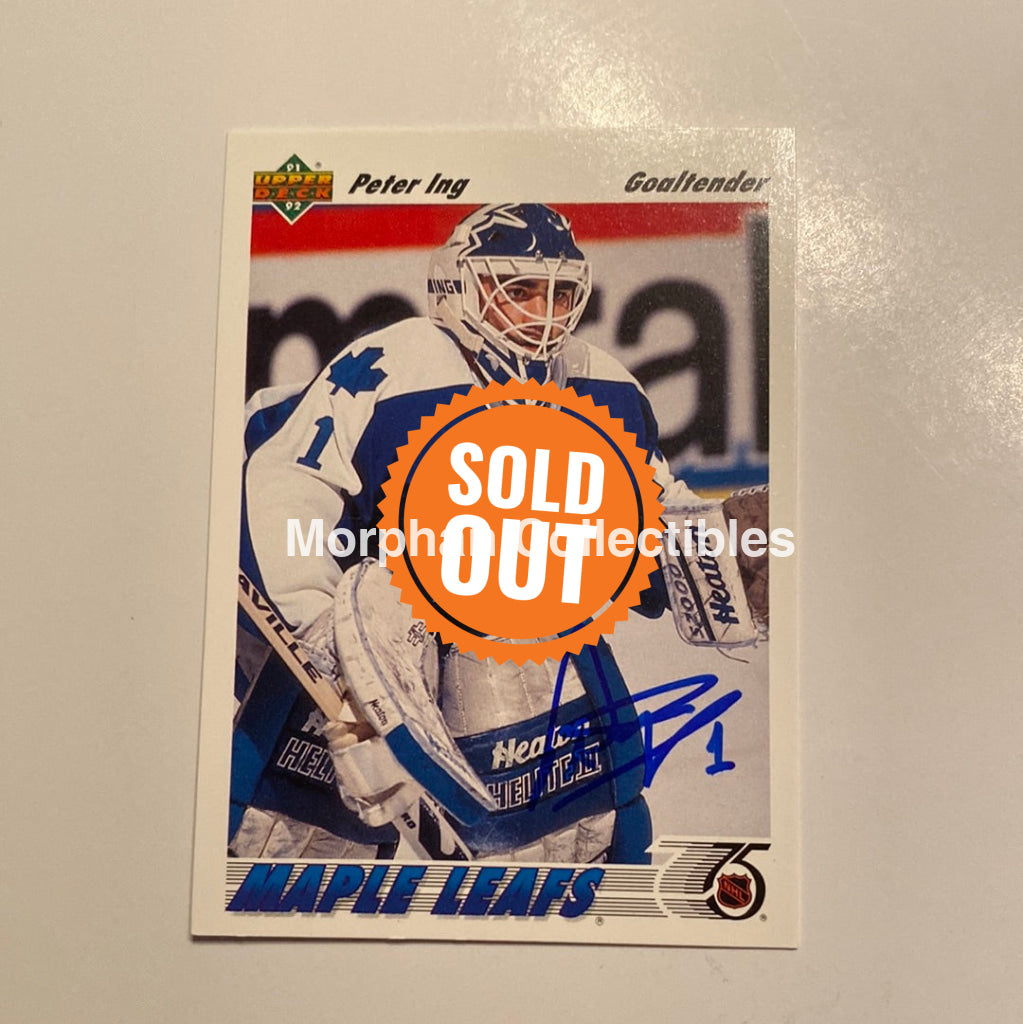 Peter Ing - Autographed Card 1991/92 Upper Deck