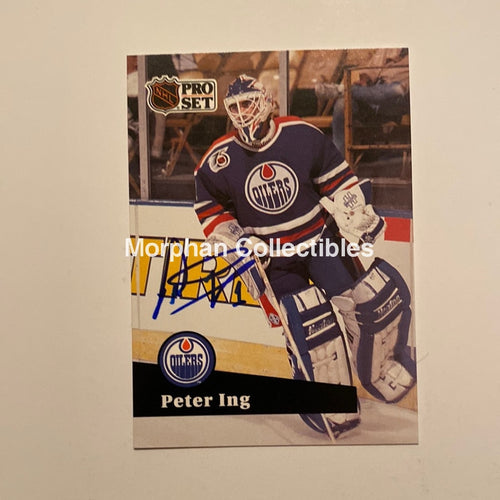 Peter Ing - Autographed Card 1991/92 Pro Set