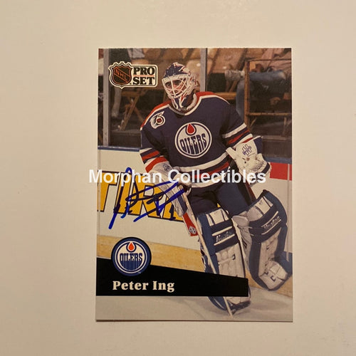 Peter Ing - Autographed Card 1991/92 Pro Set