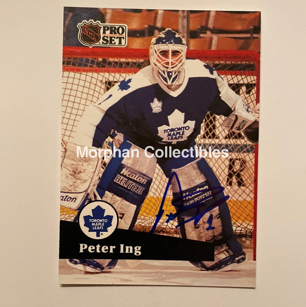 Peter Ing - Autographed Card 1991/92 Pro Set