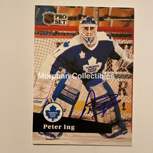 Peter Ing - Autographed Card 1991/92 Pro Set