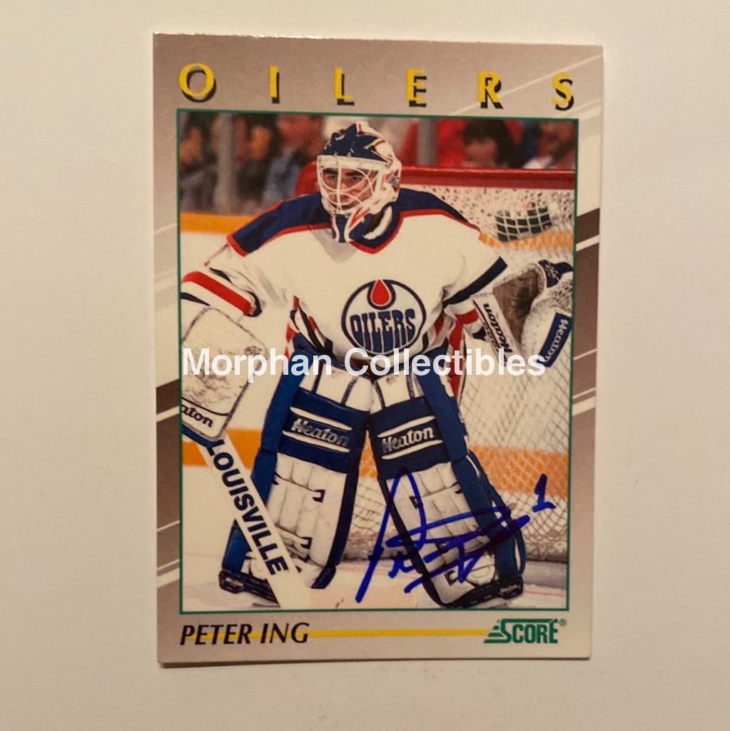 Peter Ing - Autographed Card 1991/92 Score Young Superstars