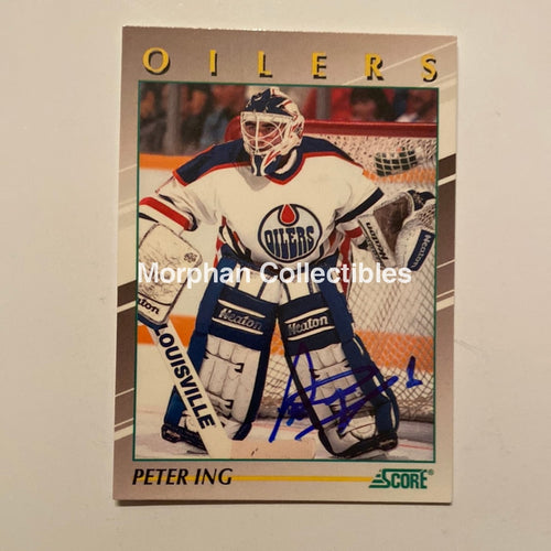 Peter Ing - Autographed Card 1991/92 Score Young Superstars