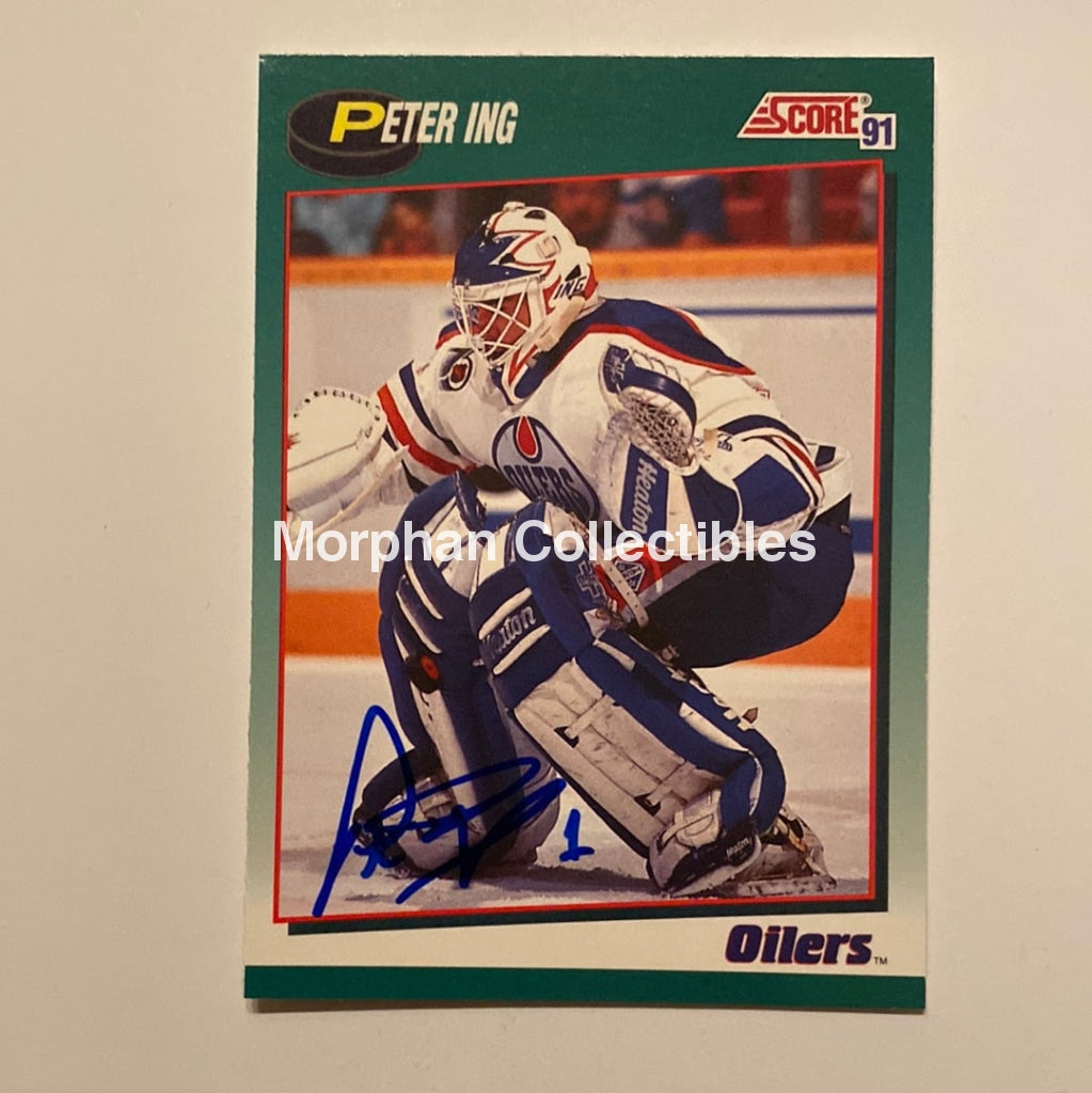 Peter Ing - Autographed Card 1991/92 Traded Score