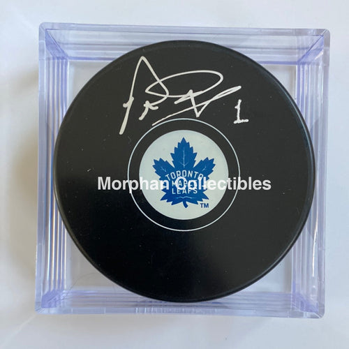 Peter Ing - Autographed Toronto Maple Leafs Puck