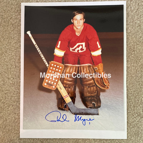 Phil Myre - Autographed Atlanta Flames 8X10 Photo
