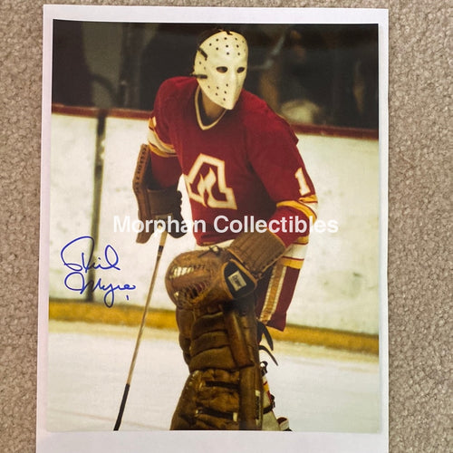 Phil Myre - Autographed Atlanta Flames 8X10 Photo