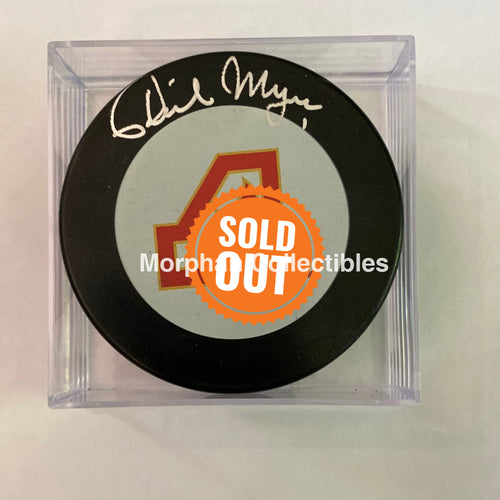 Phil Myre - Autographed Atlanta Flames Puck