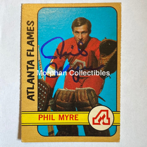 Phil Myre - Autographed Card 1972-73 Opc Rookie