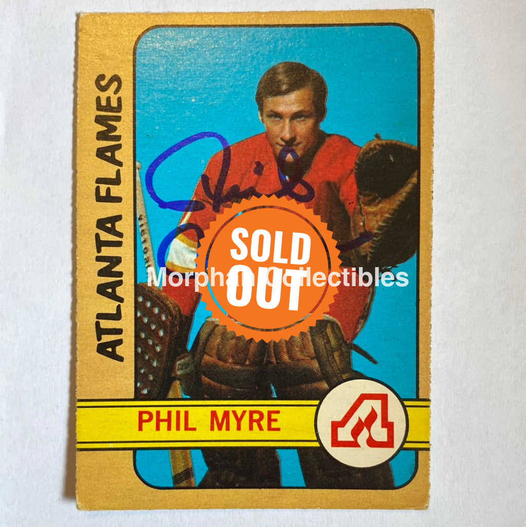 Phil Myre - Autographed Card 1972-73 Opc Rookie