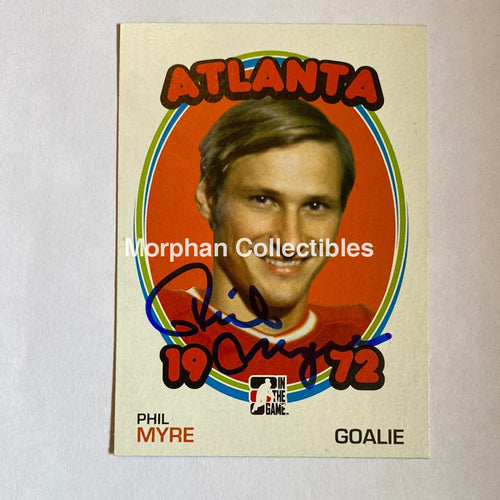 Phil Myre - Autographed Card 1972 Itg