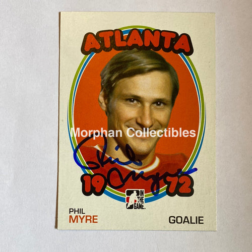 Phil Myre - Autographed Card 1972 Itg