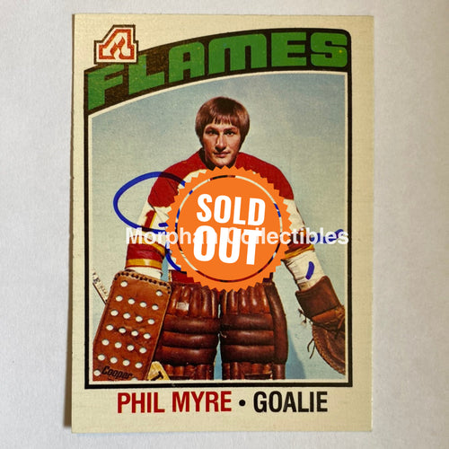 Phil Myre - Autographed Card 1976-77 Opc