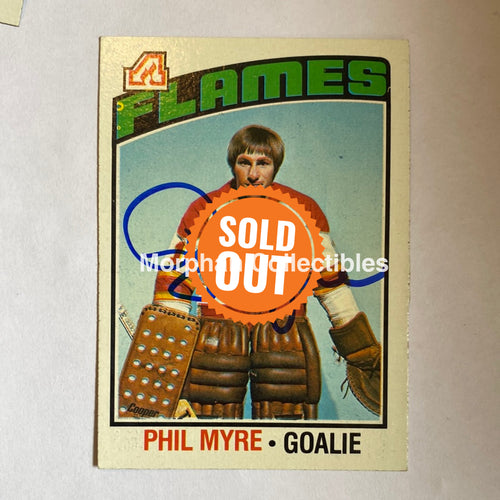 Phil Myre - Autographed Card 1976-77 Topps