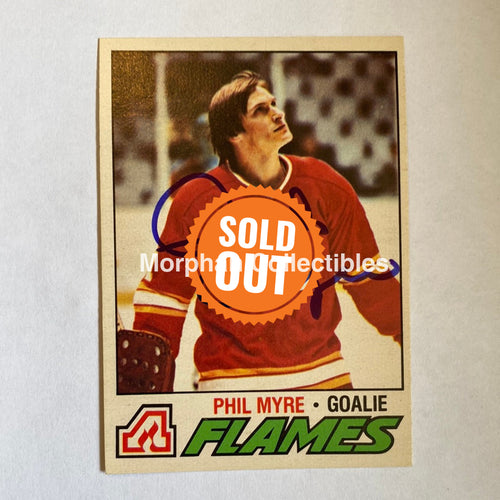 Phil Myre - Autographed Card 1977-78 Opc