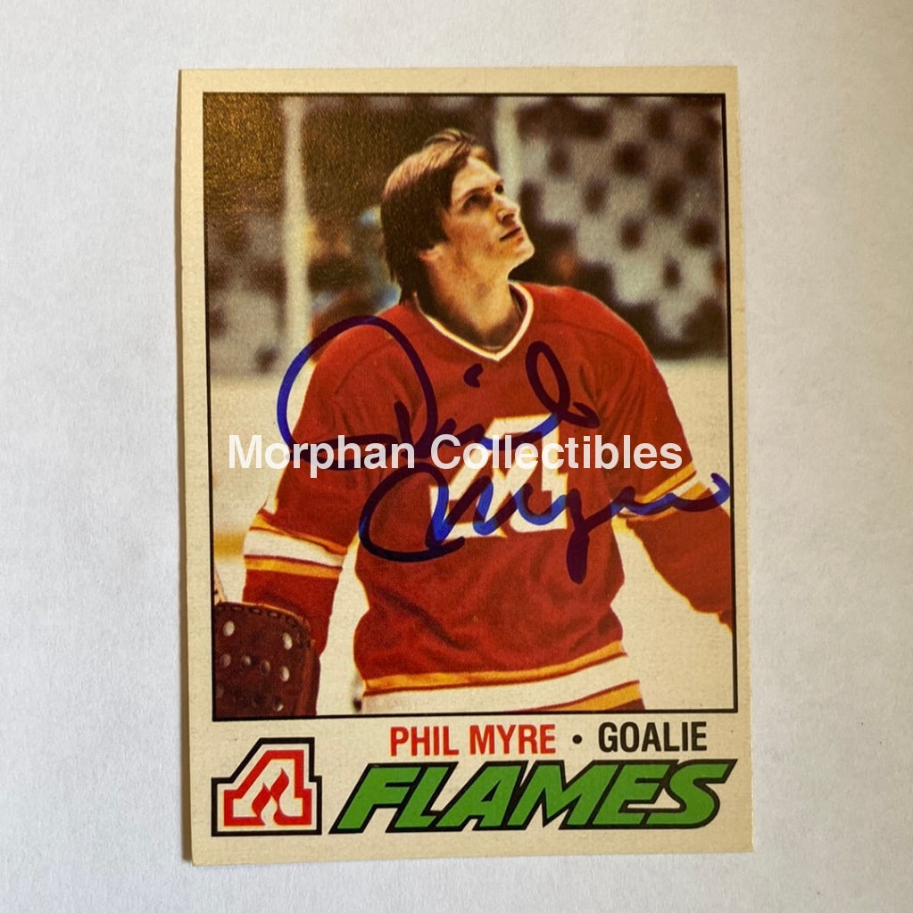 Phil Myre - Autographed Card 1977-78 Opc