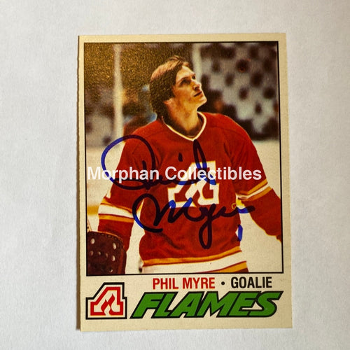 Phil Myre - Autographed Card 1977-78 Opc