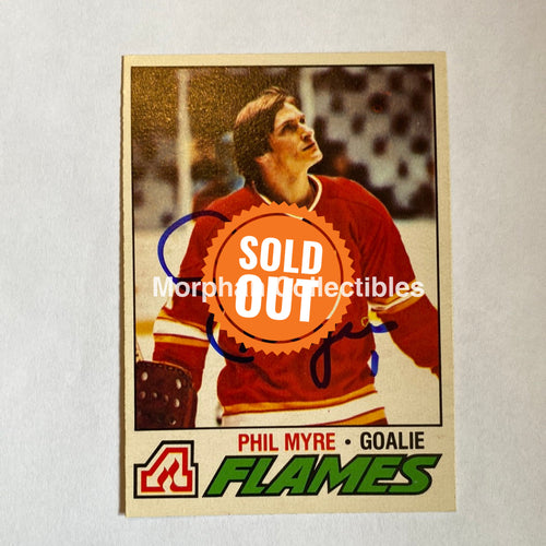 Phil Myre - Autographed Card 1977-78 Opc