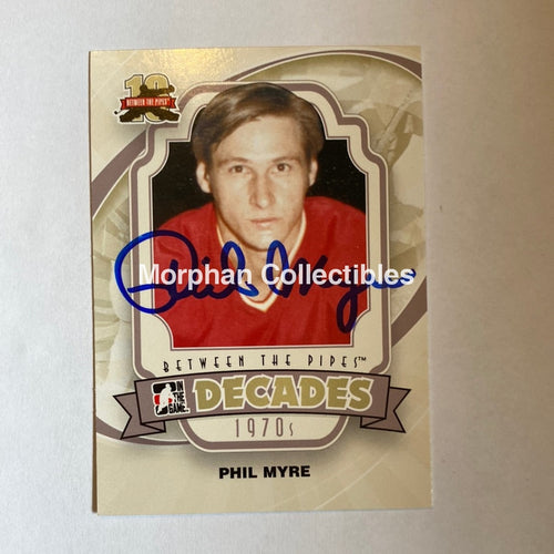 Phil Myre - Autographed Card 2012 Itg