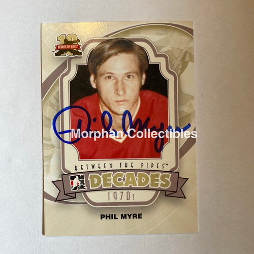 Phil Myre - Autographed Card 2012 Itg