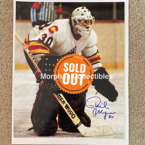 Phil Myre - Autographed Colorado Avalanche 8X10 Photo