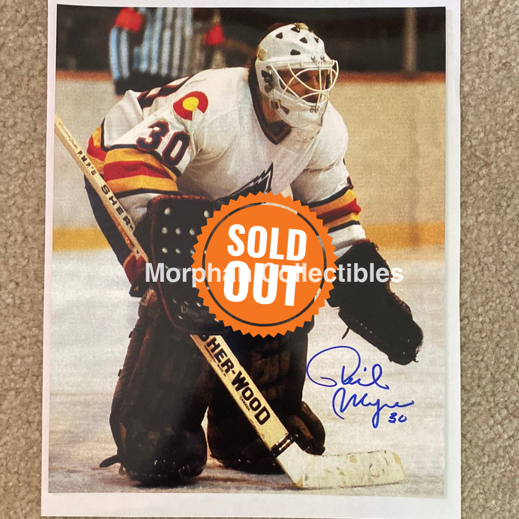 Phil Myre - Autographed Colorado Avalanche 8X10 Photo