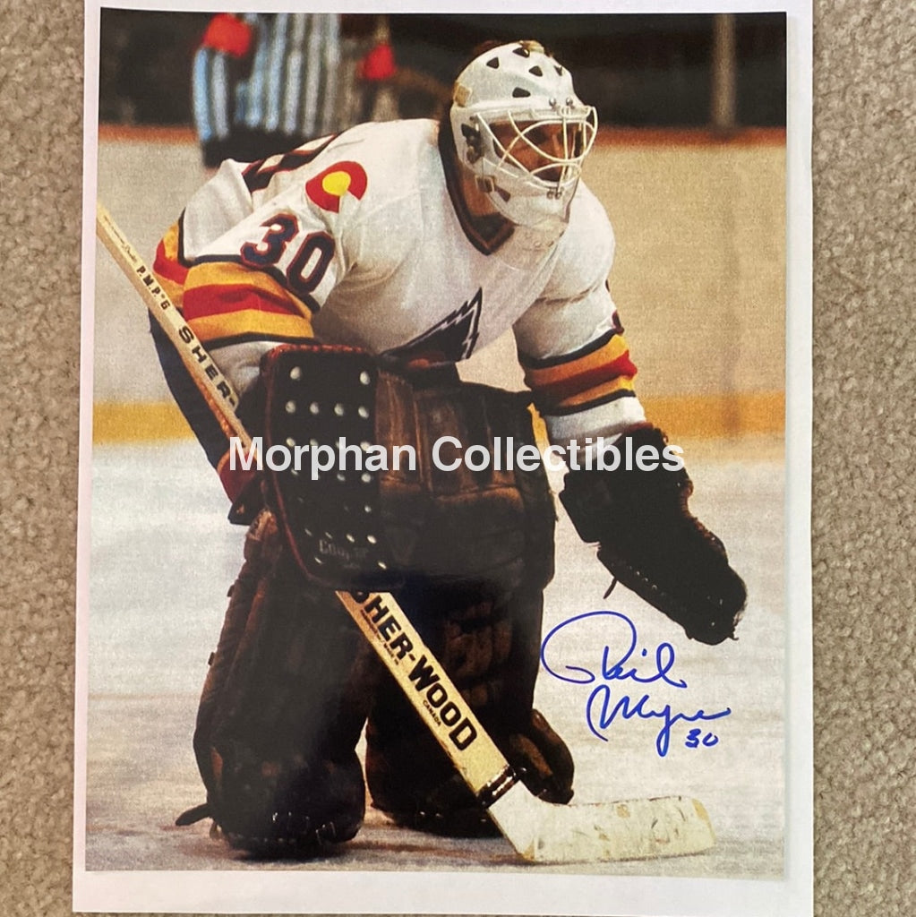 Phil Myre - Autographed Colorado Avalanche 8X10 Photo