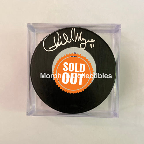 Phil Myre - Autographed Colorado Avalanche Puck