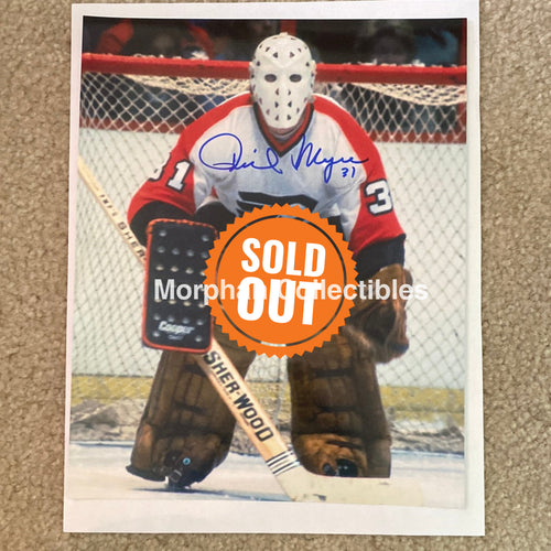 Phil Myre - Autographed Philadelphia Flyers 8X10 Photo