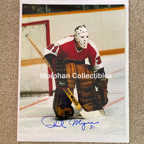 Phil Myre - Autographed Philadelphia Flyers 8X10 Photo